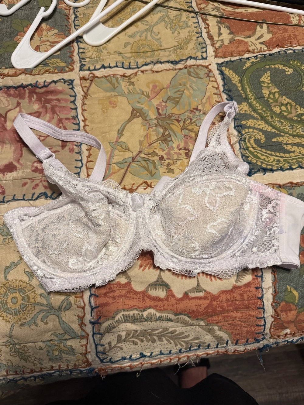 Lace Underwire Bra in White - Elegant Support